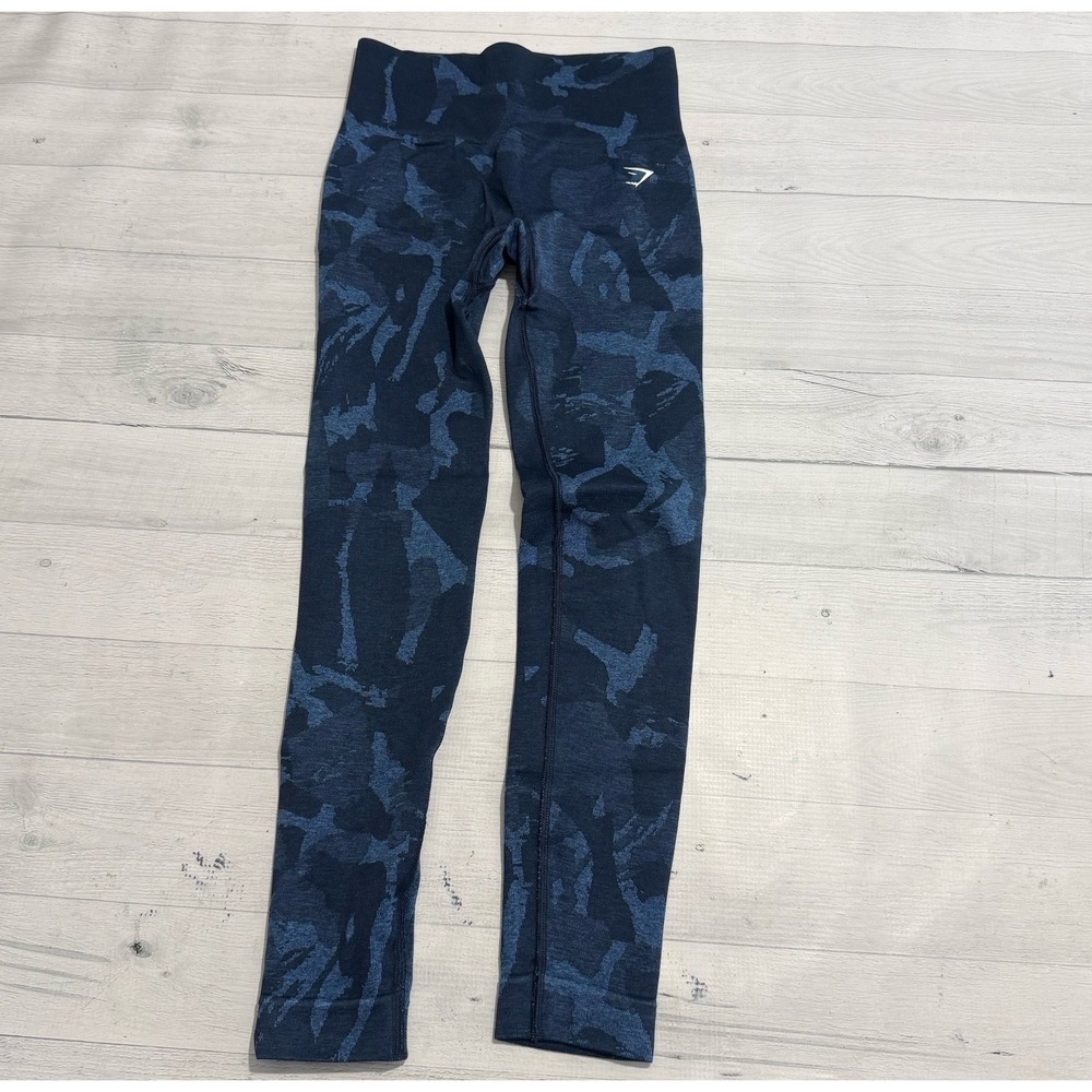 Gymshark Adapt camo seamless leggings blue